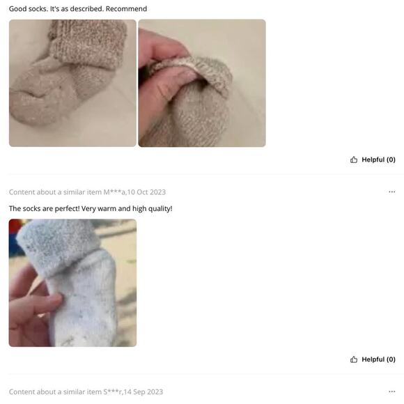 Toddler boy girl warm wool boot snow socks size 3-6 years - Picture 3 of 4